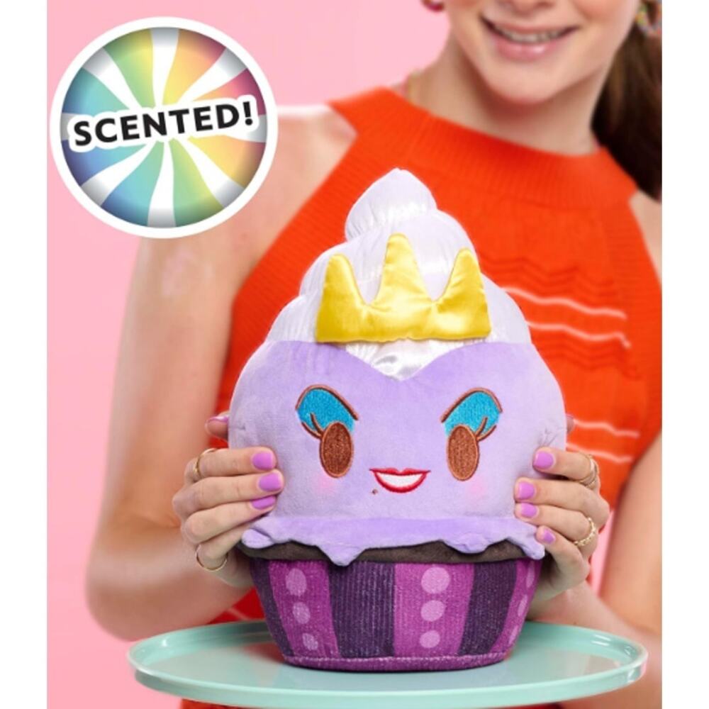 Disney Munchlings Ursula Plush 10” Lavender Ice Cream Sundae Munchling